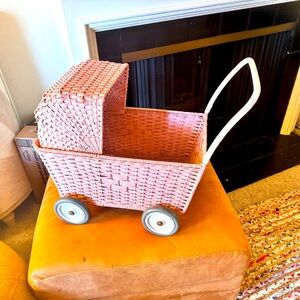 Olli Ella Rattan Strolley Rose color